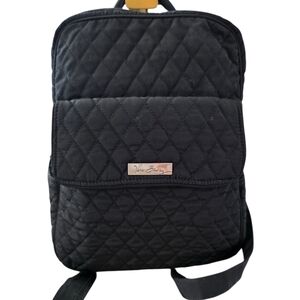 #70 Vera Bradley Black Quilted Backpack